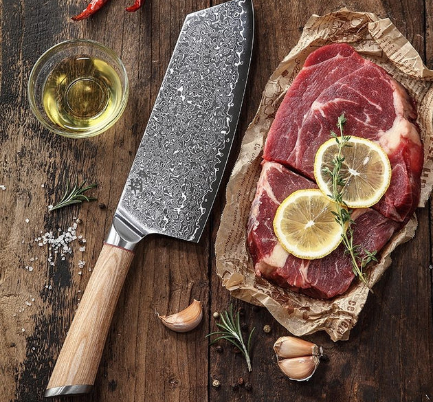 Damascus Kitchen Knife
