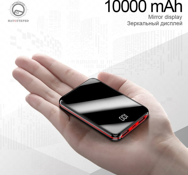 10000 mAh Power Bank External Battery Bank 8W - Quick Charge Power bank Portable Charger With Dual USB Output For Phone