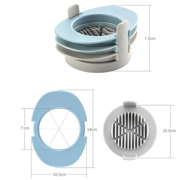 Egg Slicer with Blades, Stainless Steel Egg Cutter or Food Slicer
