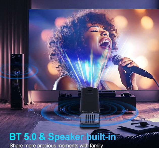 Small Projector 4K Wireless WiFi Smart 5G Projector