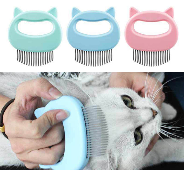 Pet Hair Removal Massaging Shell Comb