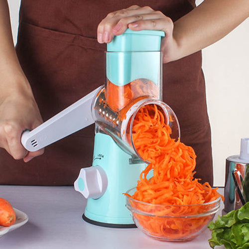 Round Mandoline Potato Slicer Vegetable Cutter Slicer Cheese Kitchen Gadgets - Manual Kitchen Accessories Multifunctional